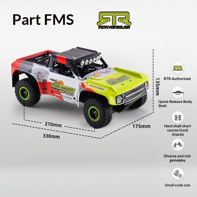 Rc Hobby Off Road - Véhicule tout-terrain RC 4x4 1/10, buggy