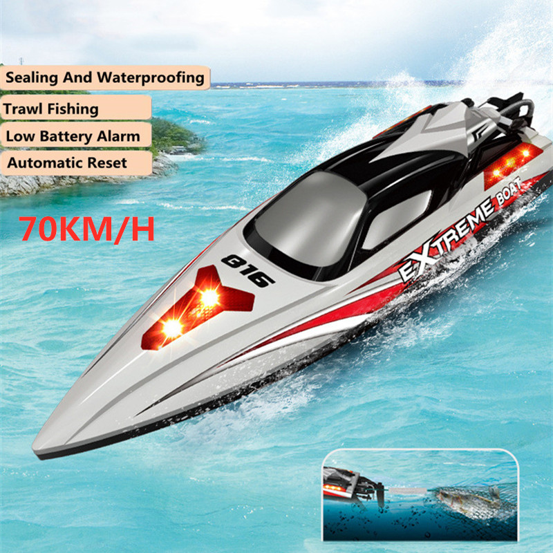 Rc Hobby Grade Boat - Bateau télécommandé haute vitesse 70 km/h,
