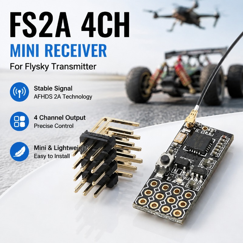Récepteur PWM 4 canaux FS FS2A - Rc Hobby Model avis et prix